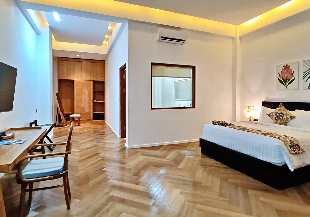 Interior view of deluxe