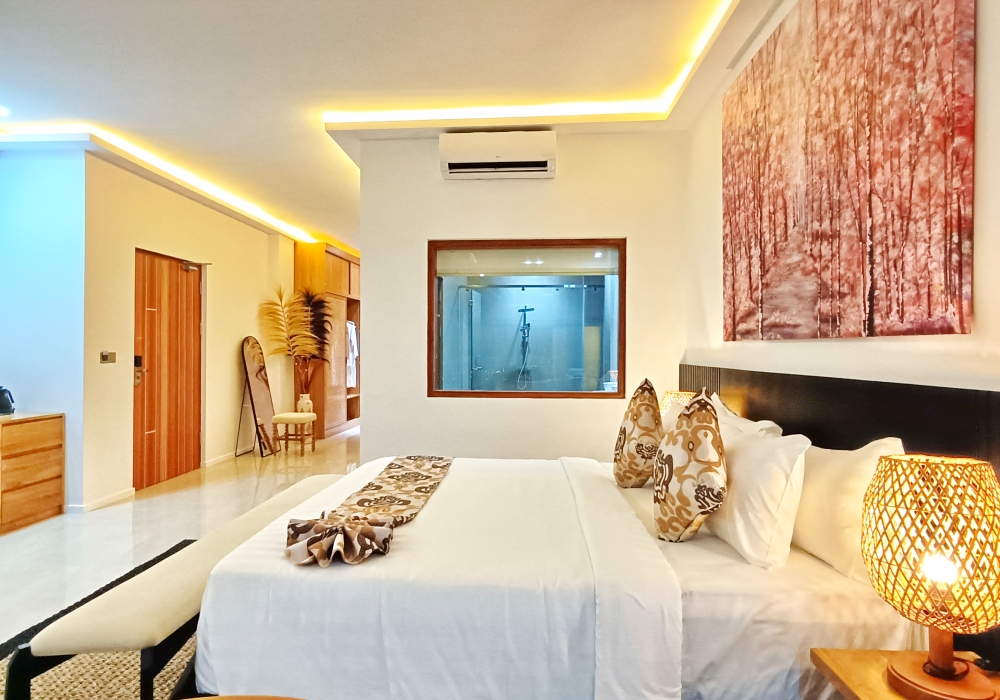 Interior view of deluxe