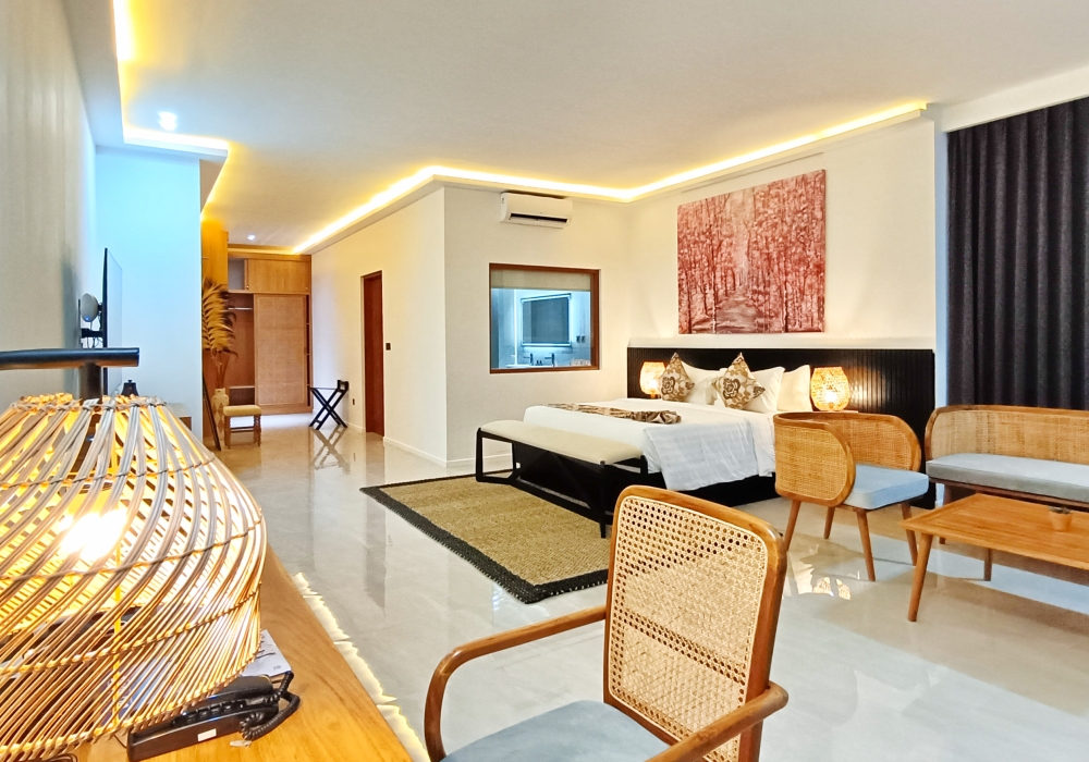 Interior view of deluxe